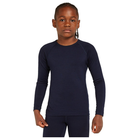 T-shirt fonctionnel enfant Icebreaker K 200 Oasis LS Crewe Midnight Navy