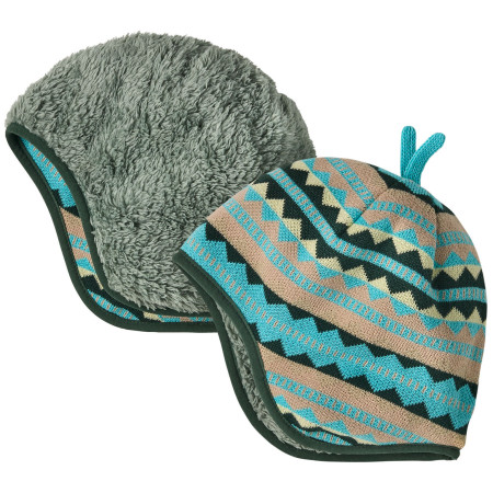 Bonnet enfant Patagonia Baby Reversible Beanie gris Diamond Stripe: Snowmelt Blue