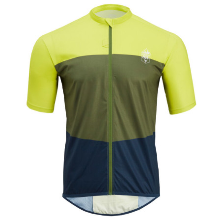 Maillot vélo homme Silvini Turano Pro vert - bleu olive-ocean
