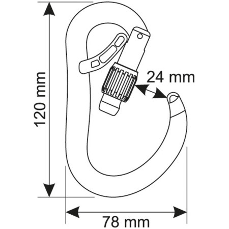 Mousqueton Camp Atom Belay Lock