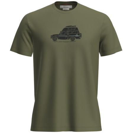 T-shirt fonctionnel homme Icebreaker M Mer 150 Tech Lite SS Tee Cosy Camper vert Sphagnum