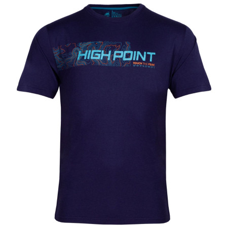 T-shirt fonctionnel homme High Point Atlas T-shirt bleu foncé Dark Blue