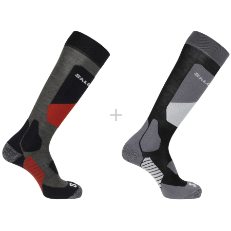 Chaussettes hautes Salomon S/Access 2-Pack mix1 BLACK / Beluga