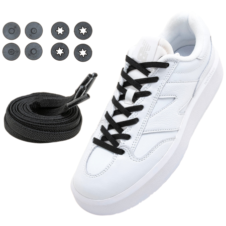 Lacets Lock Laces Flat noir Flat Black