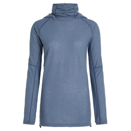 Sweat-shirt femme Icebreaker Wom Mer 400 RealFleece Grid Pulover Hood bleu / gris Dawn