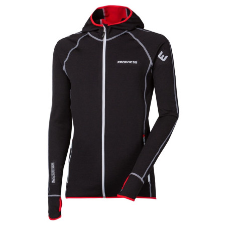 Sweat-shirt homme Progress TS Torez Hoody 17CG noir / rouge Black/Red