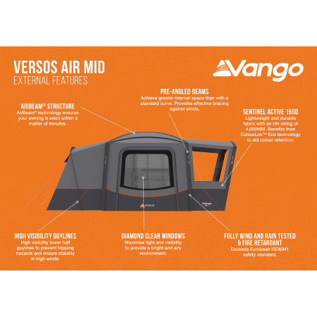Tente caravane Vango Versos Air Mid