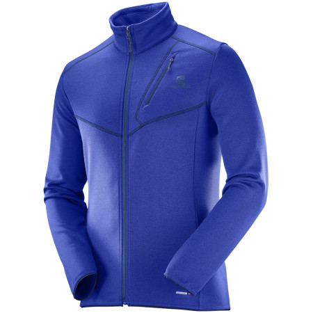 Sweat-shirt homme Salomon Discovery Fz M bleue SurfTheWeb