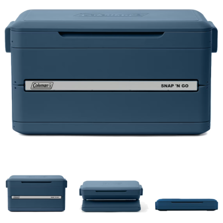 Boîte de refroidissement Coleman Snap-N-Go 55QT bleu Saphire