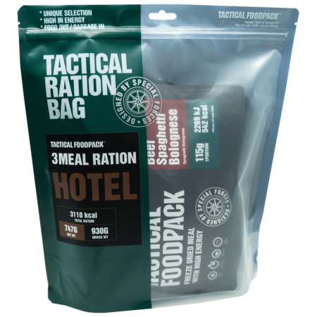 Repas déshydraté Tactical Foodpack 3 Meal Ration Hotel