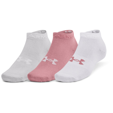 Jeu de chaussettes Under Armour Essential Low Cut 3pk rose Pink Elixir / White / Halo Gray