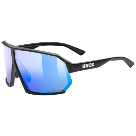 Lunettes soleil Uvex Sportstyle 237 Cv noir / bleu Black Matt/Mir.Blue