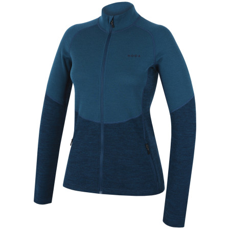 Sweat-shirt femme MOOA Merino 3D 240 bleu lagoon blue