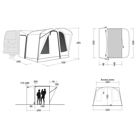 Tente voiture Outwell Fresno