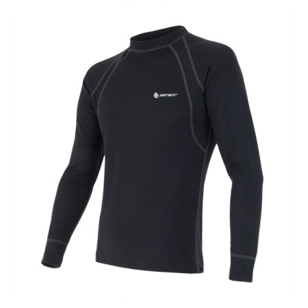 T-shirt homme Sensor Double Face dl. rukáv vert Black