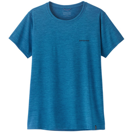 T-shirt femme Patagonia Women's Capilene Cool Daily Shirt - Boardshort Logo bleu Aquatic Blue - Light Aquatic Blue X-Dye
