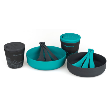 Set de vaisselle Sea to Summit DeltaLight Camp Set 2.2 bleu / gris Pacific Blue / Grey