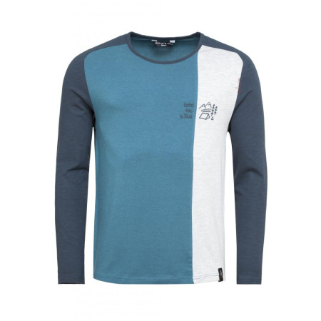 T-shirt homme Chillaz Into The Wild bleue multicolor blue melange