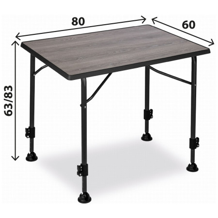 Table Brunner Linear Greywood 80