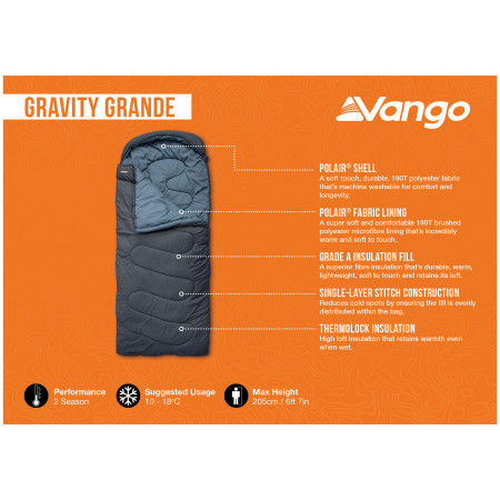 Sac de couchage Vango Gravity Grande