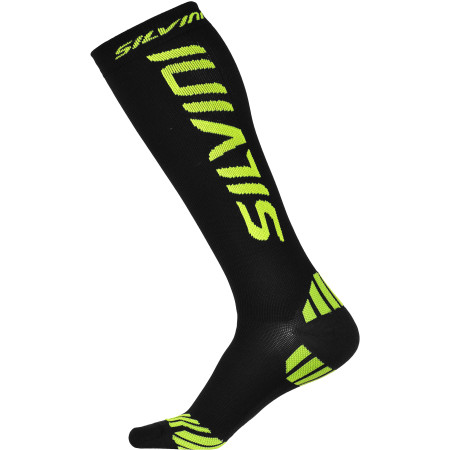 Chaussettes compression Silvini Casalone UA562 noir / jaune Black/Neon