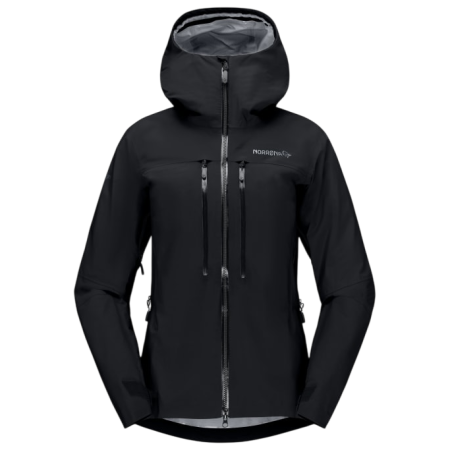 Veste de plein air pour femme Norrona Trollveggen Gore-Tex Pro Light Jacket noir Caviar Black