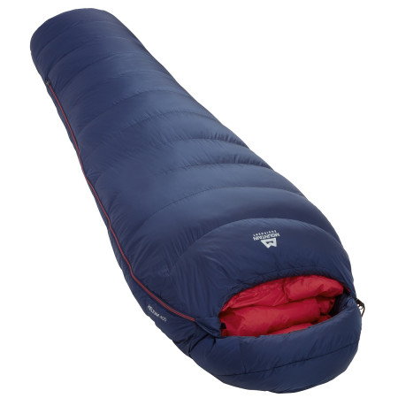 Sac de couchage en plumes Mountain Equipment Helium 400 Wmns Long bleue Medieval Blue