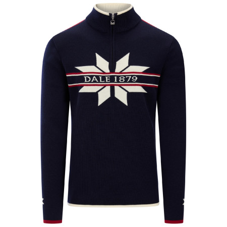 Chandail homme Dale of Norway Nåle Masc. Sweater bleu foncé/blanc Marine Offwhite