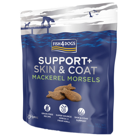 Friandises pour chiens Fish4Dogs Coat Mackerel Morsels 225g