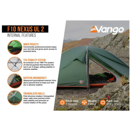 Tente ultra-légère Force Ten Nexus UL 2
