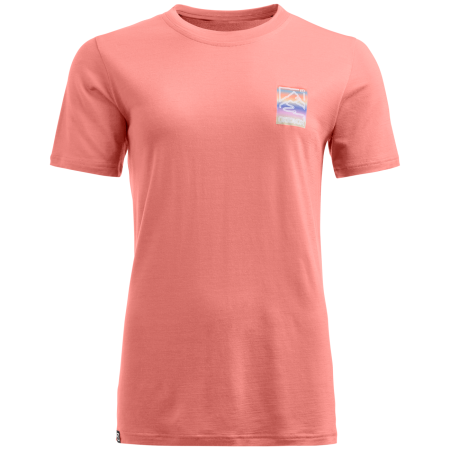 T-shirt fonctionnel femme Ortovox 140 Cool Mtn Gradient Ts rose Blossom