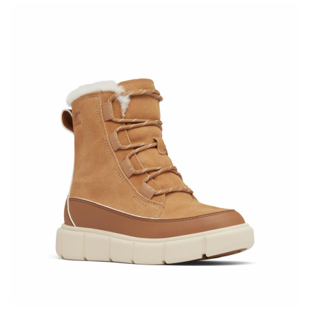 Bottes d'hiver enfant Sorel Youth Sorel Explorer™ Iii Lace Wp brun Tawny Buff, Bleached Ceramic