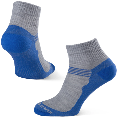 Chaussettes Zulu Merino Lite bleu / gris blue/grey