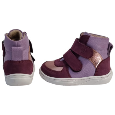 Chaussures barefoot pour enfant beBare 3485SA Purple