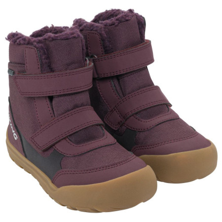 Bottes d'hiver enfant Viking Outdoor Footwear Spruce Barefoot Warm GTX 2V Wine