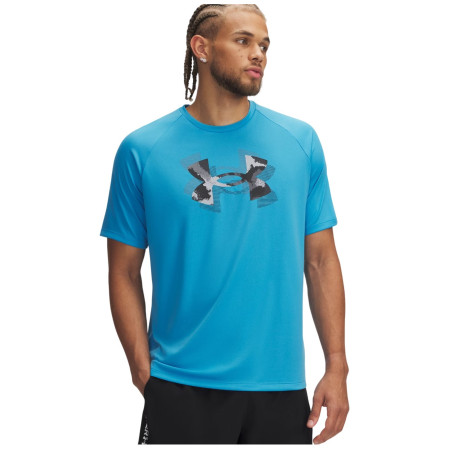T-shirt homme Under Armour M Tech Print Fill SS bleu Ether Blue / / Black