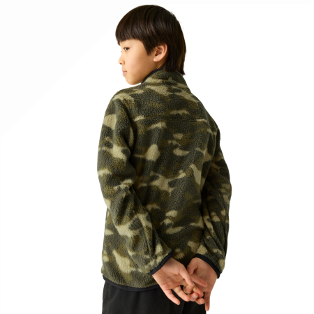 Sweat enfant Regatta Junior Frankie Warm Fleece Bark Green Camo