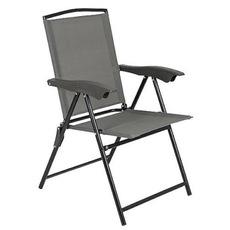 Chaise Bo-Camp Camping chair Adjustable girs Grey
