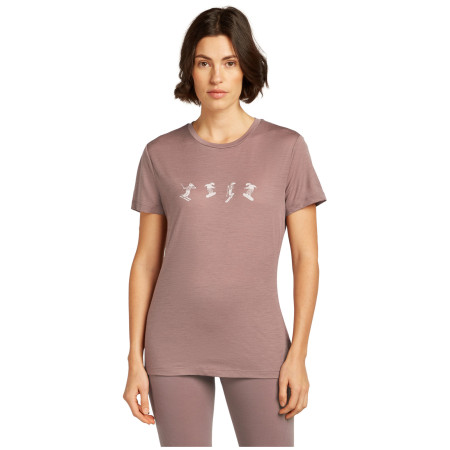 T-shirt femme Icebreaker Women Merino 150 Tech Lite SS Tee Snow Day