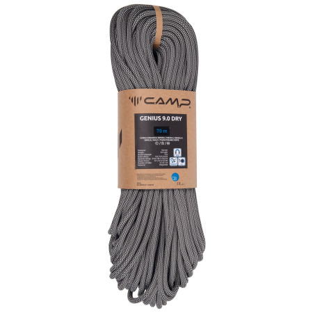 Corde d'escalade Camp Genius 9.0 Dry - 70m noir / blanc Black / White