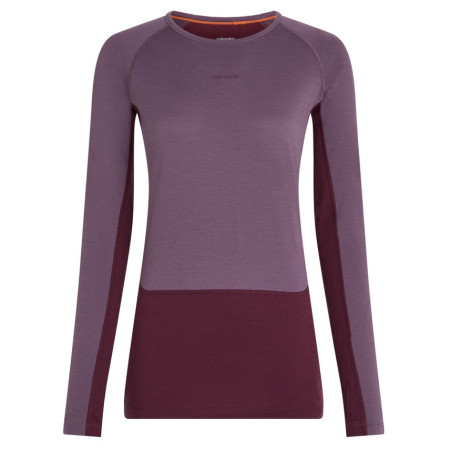 T-shirt fonctionnel femme Icebreaker W Mer 200 ZoneKnit LS Crewe violet Dkber/Greplu/Cb