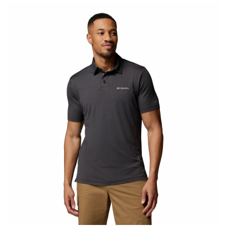 T-shirt homme Columbia Parsons Point™ Polo noir Black Heather, Shark