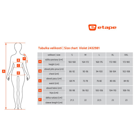 Maillot vélo femme Etape Violet