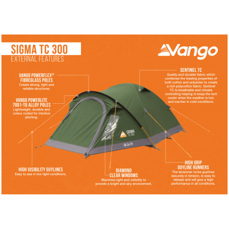 Tente de randonnée Vango Sigma TC 300