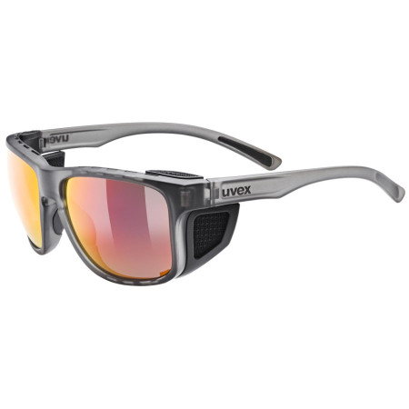 Lunettes soleil Uvex Sportstyle 312 noir / rouge Smoke Matt/Mir.Red