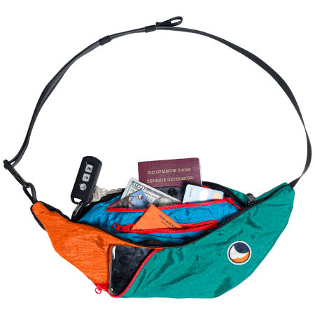 Sac banane Ticket to the moon Upcycled Sling Bag Unique Edition