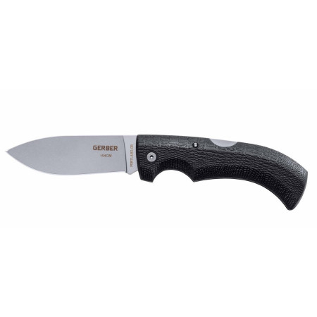 couteau pliant Gerber Gator Drop Point, 154CM,hladky vert Black