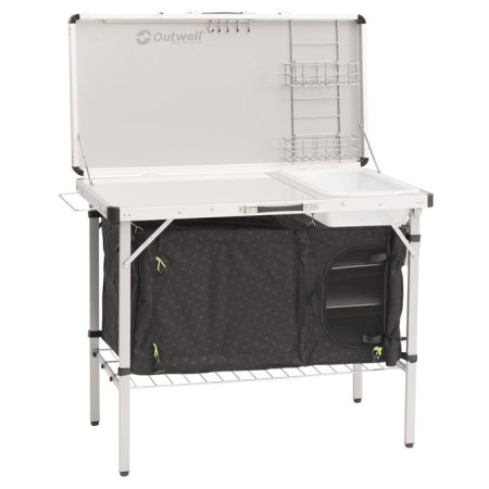 Cuisine Outwell Drayton Kitchen Table noir / blanc