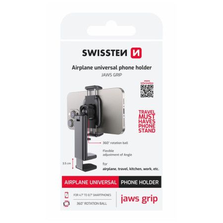 Porte-bidon Swissten Universal phone holder Jaws Grip