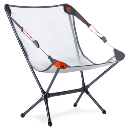 Chaise NEMO Equipment Moonlite Elite Reclining Camp Chair gris / orange Goodnight Gray